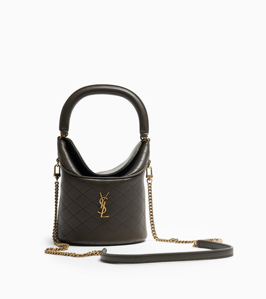 SAINT LAURENT GABY BUCKET LIGHT MUSK