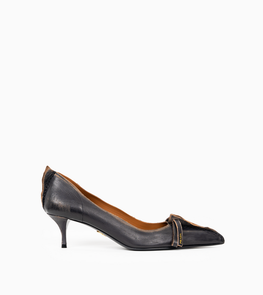 PRADA  PUMPS LEATHER VITELLO OLD