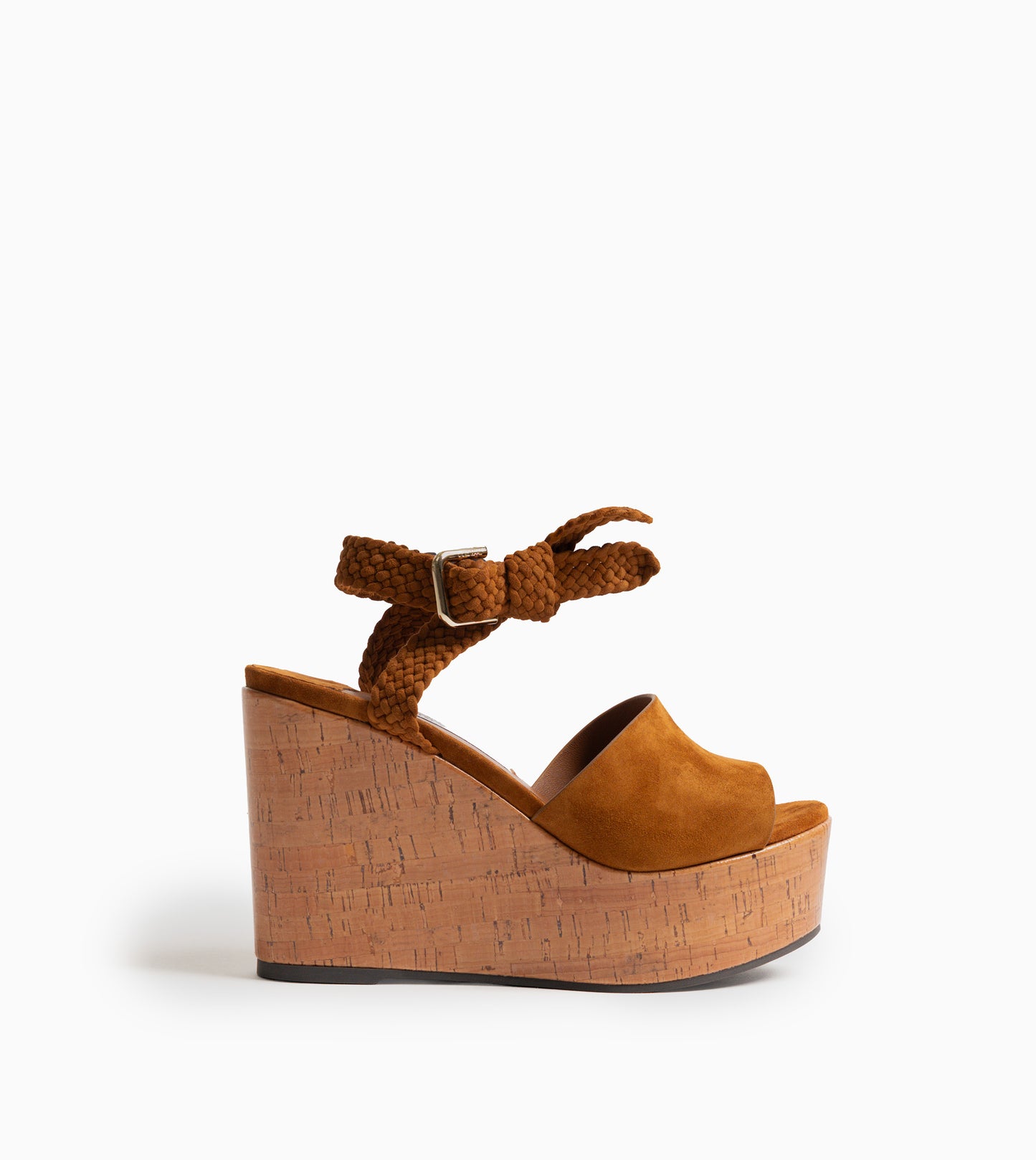 JIMMY CHOO Jori 100 Sandal Wedge Casual Tan