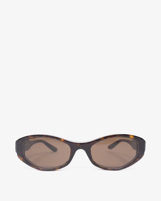 BALENCIAGA Sunglasses Nova Oval Dark Havana