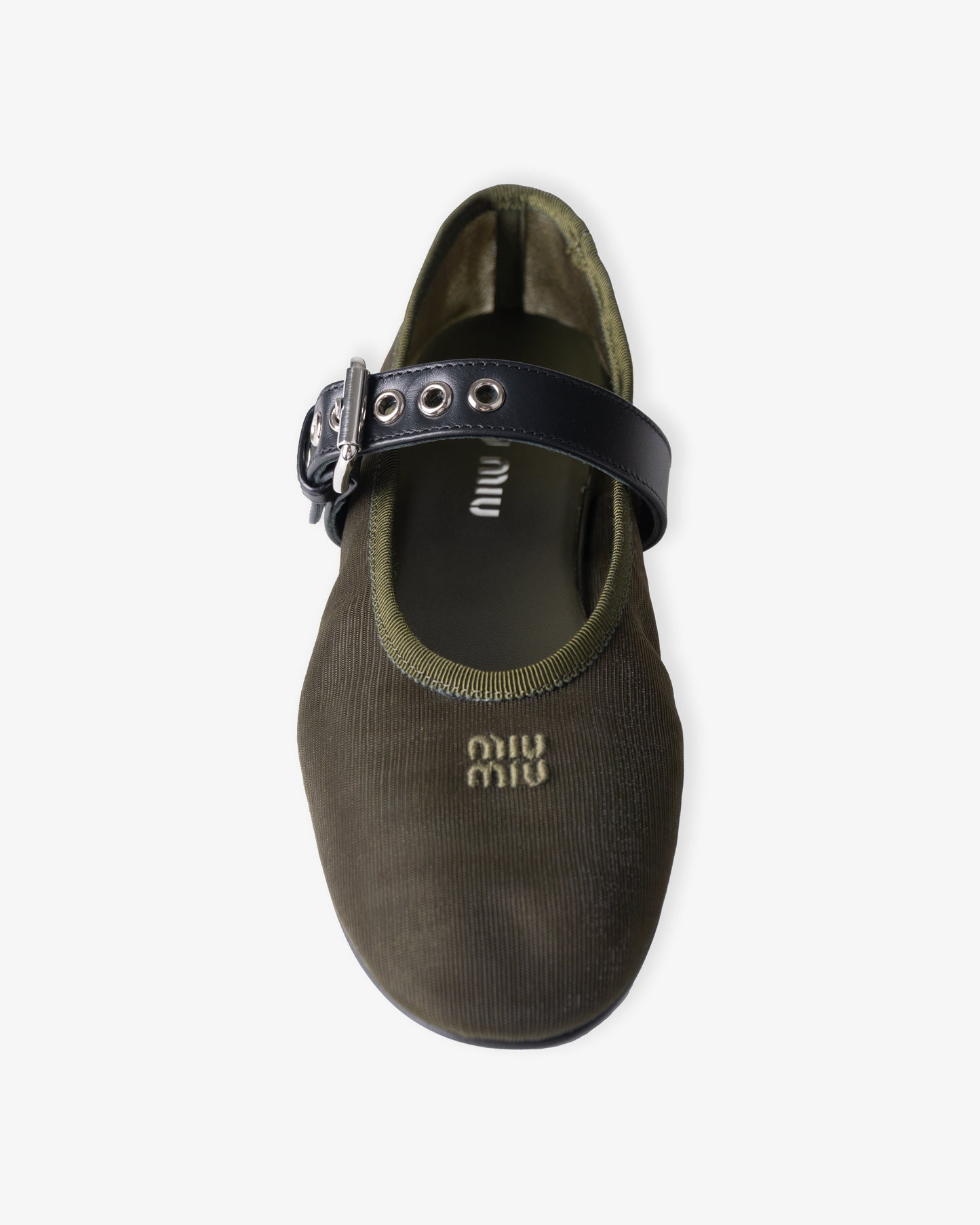 MIU MIU Leather Shoes Oliva