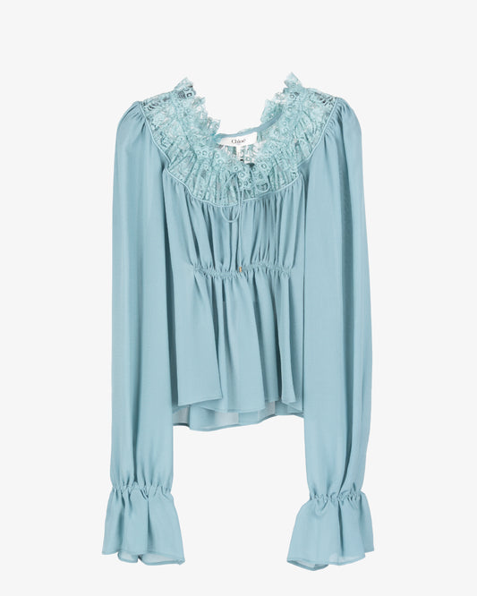 CHLOÉ Top After Storm Blue