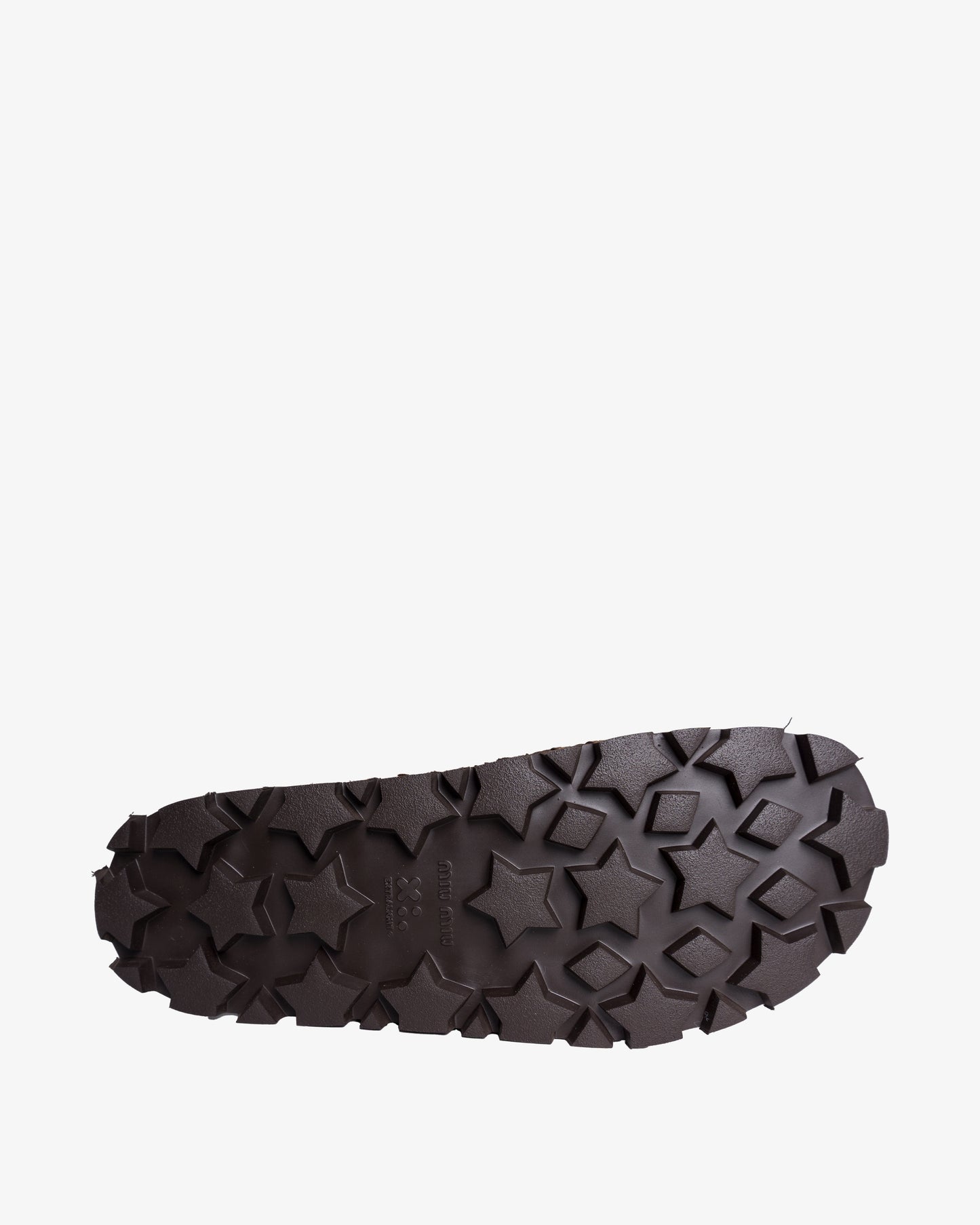 MIU MIU Interlaced Leather Sandals Cognac