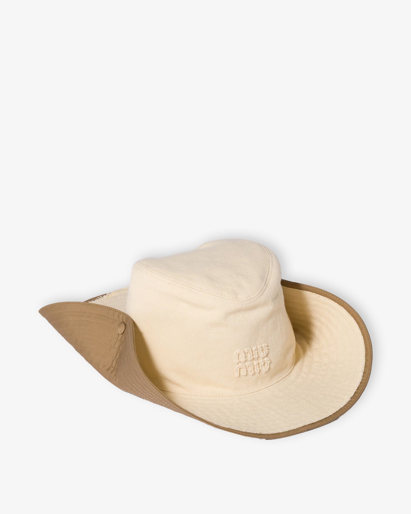 MIU MIU Hat Ecru+Sughero