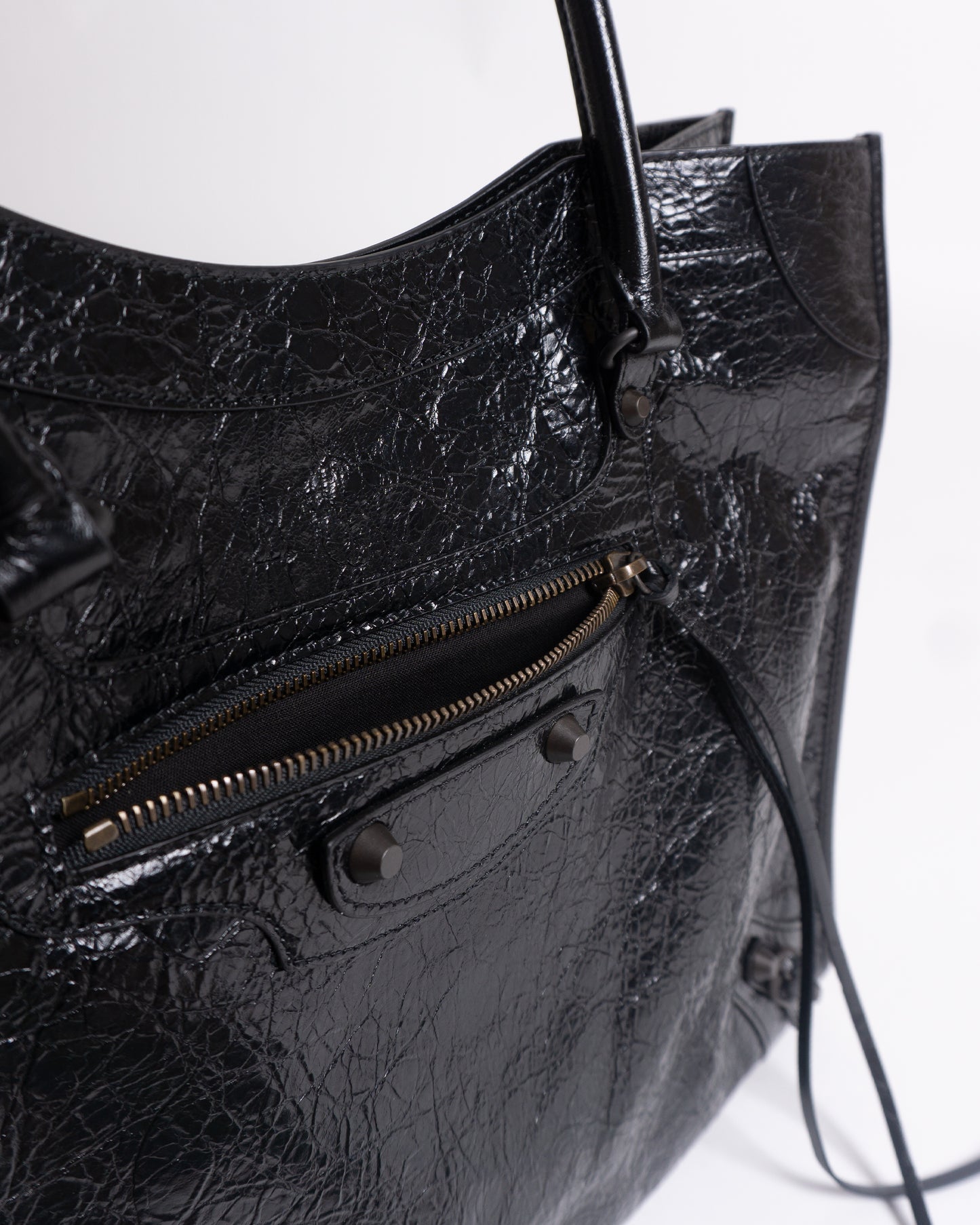 BALENCIAGA Medium Le City Tote Bag in Black