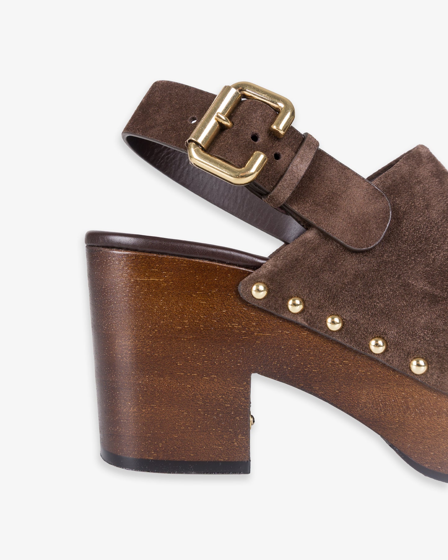 CHLOÉ Jeannette  Clog Chocolate Brown