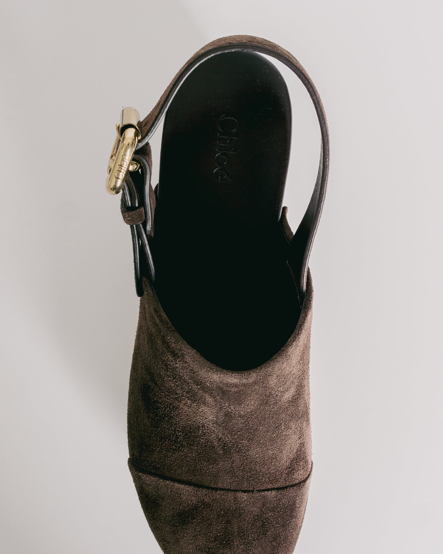 CHLOÉ Jeannette  Clog Chocolate Brown