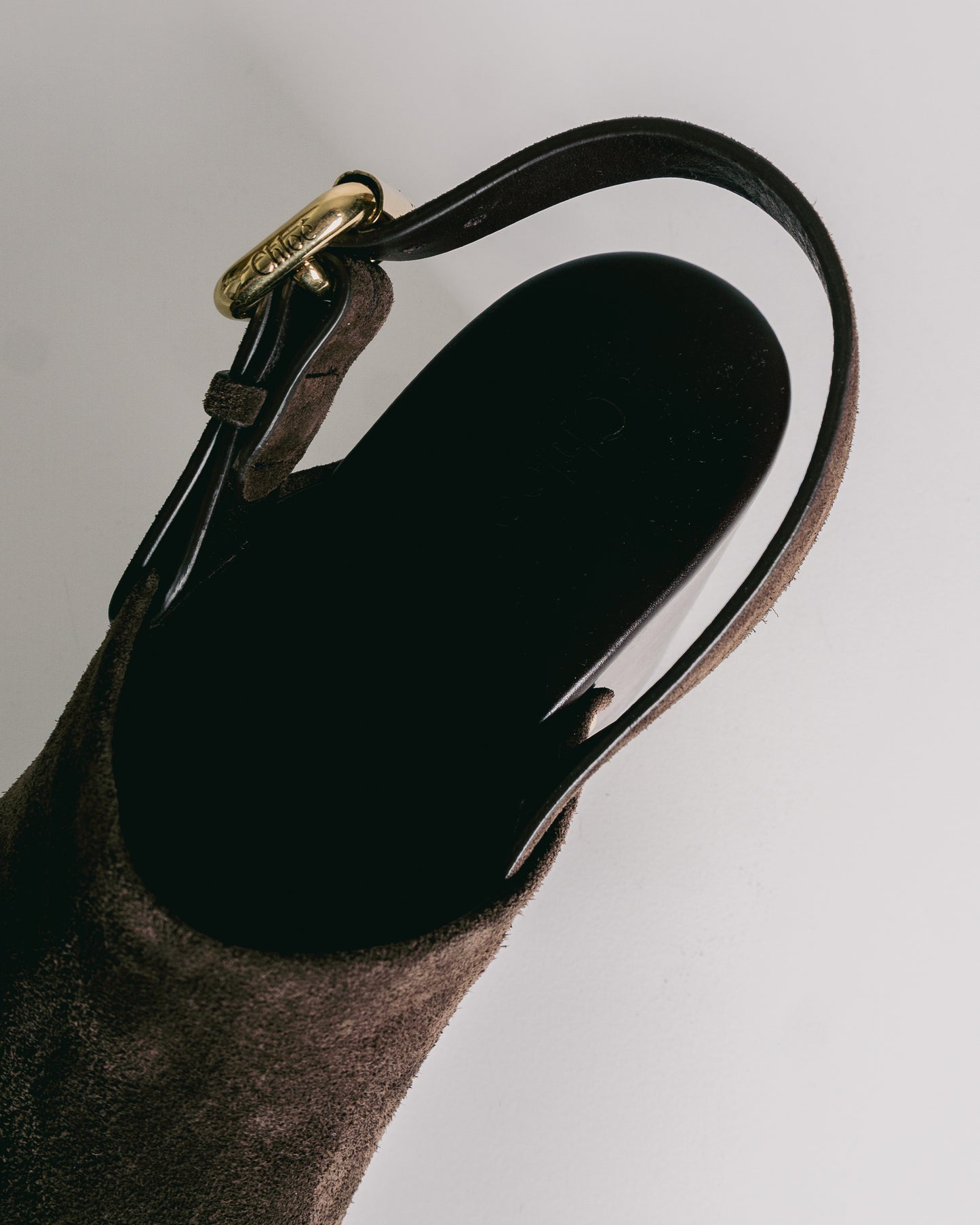 CHLOÉ Jeannette  Clog Chocolate Brown