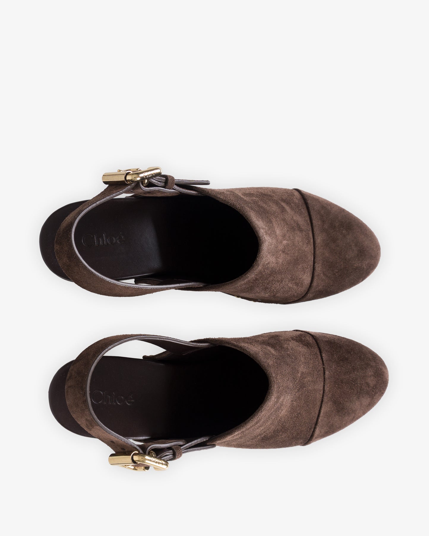 CHLOÉ Jeannette  Clog Chocolate Brown
