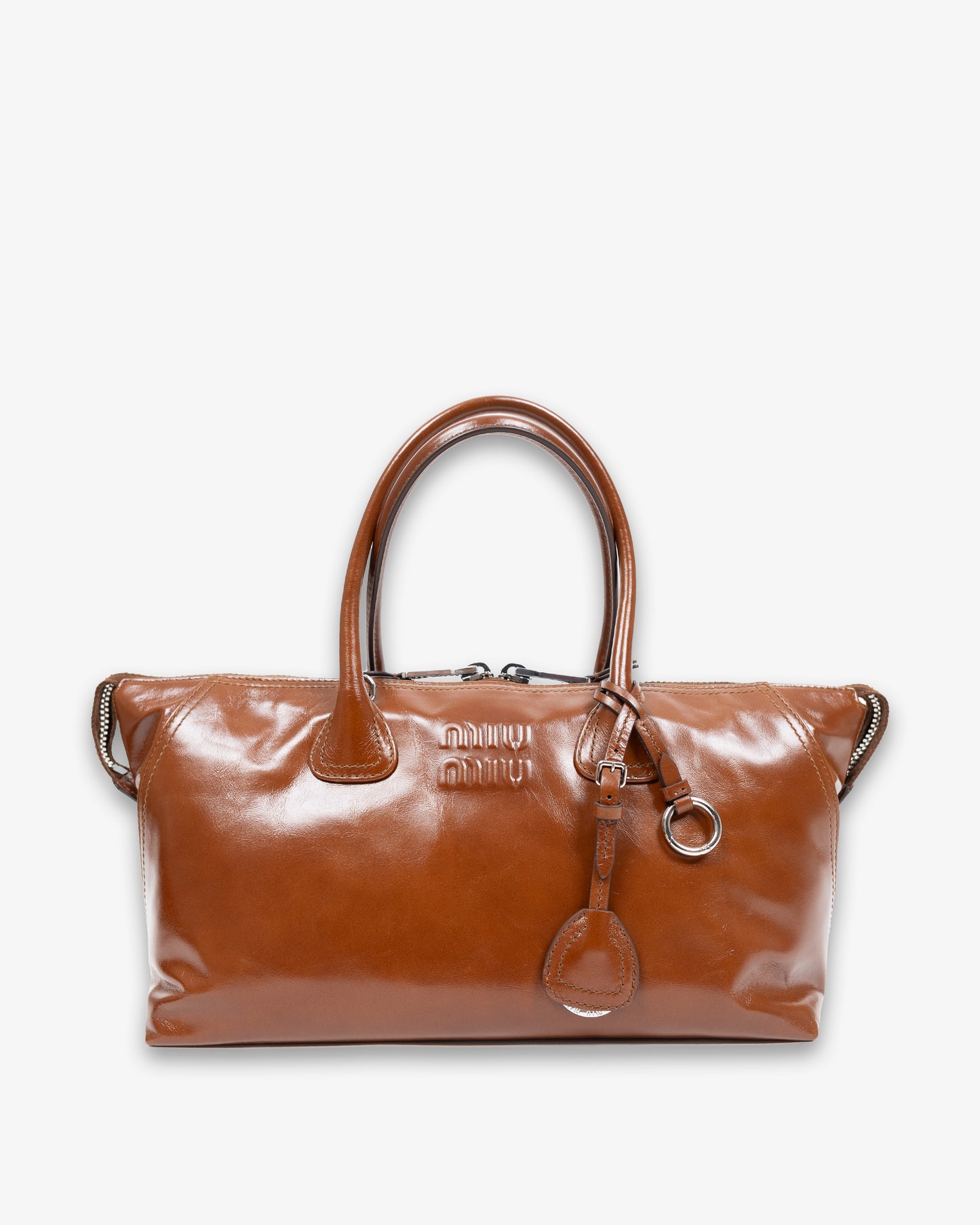MIU MIU Leather Handbag Palissandro