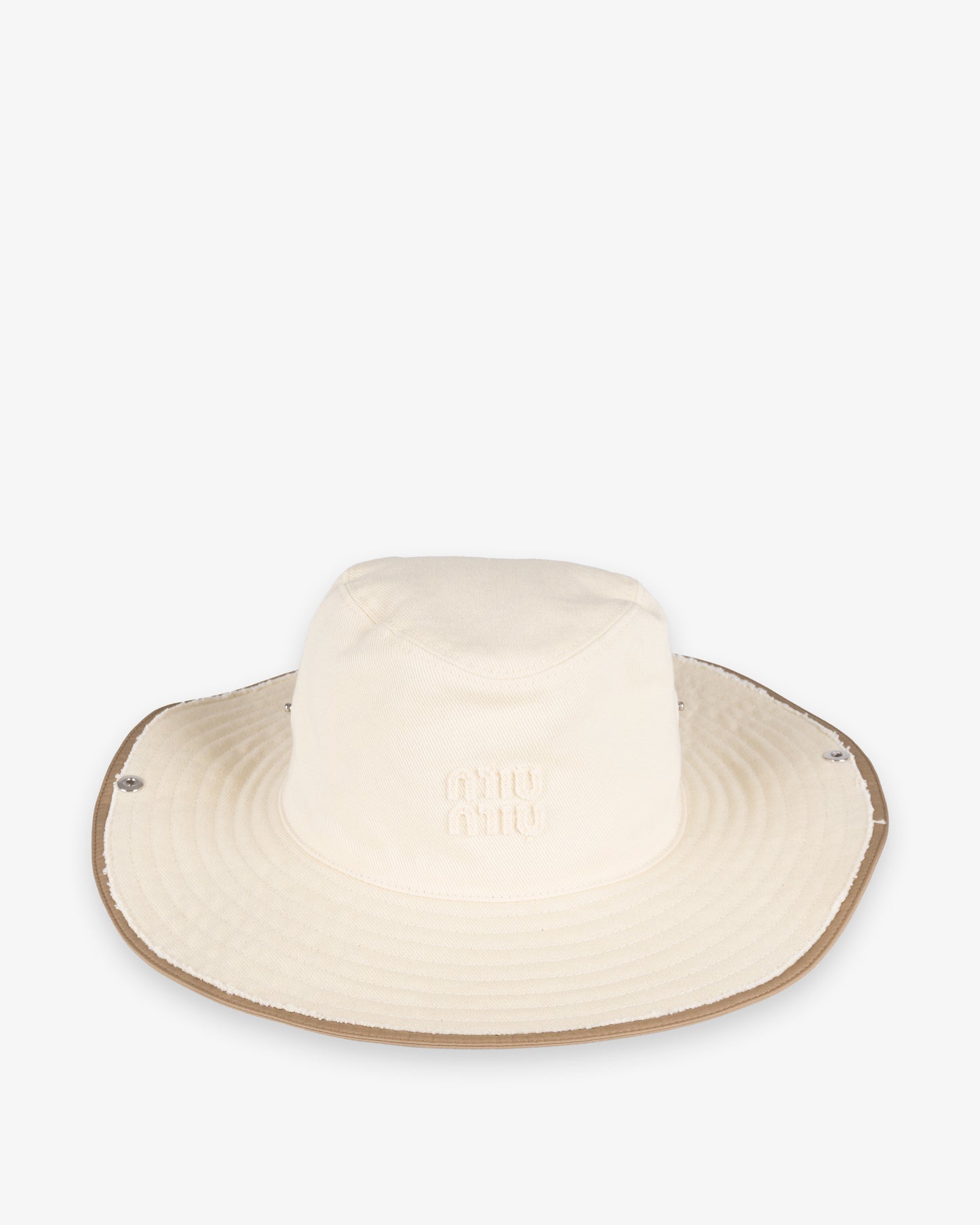 MIU MIU Hat Ecru+Sughero