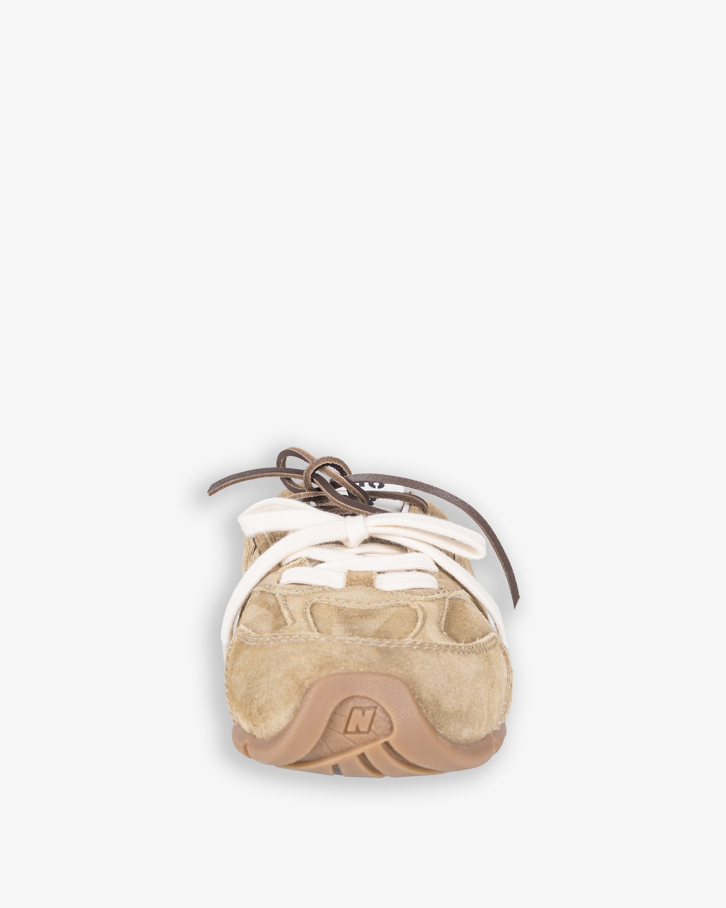 MIU MIU New Balance x Miu Miu 530 SL Faded Suede Mules Ecru