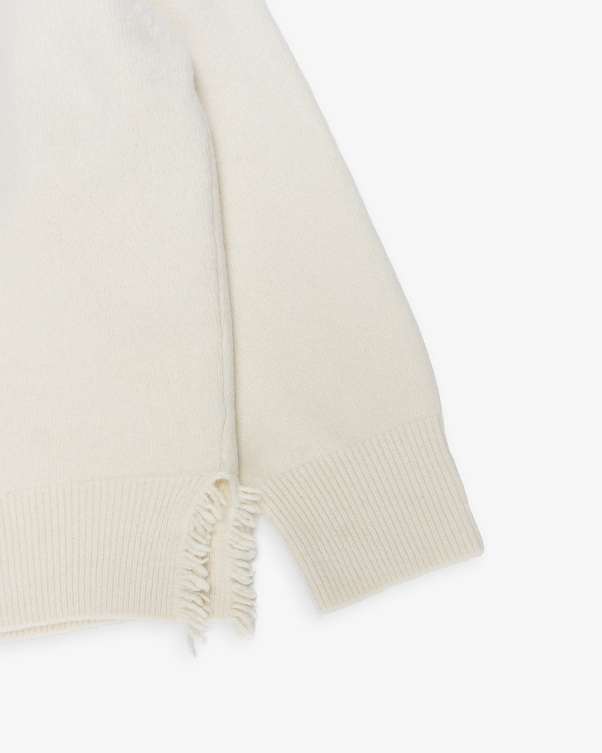 RÓHE Turtleneck with Raw Details Off White