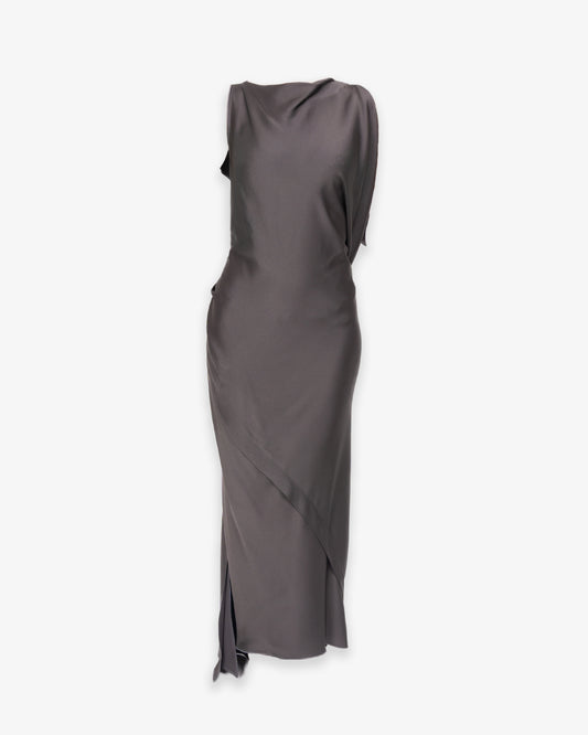VICTORIA BECKHAM Sleeveless Draped Dress Ore