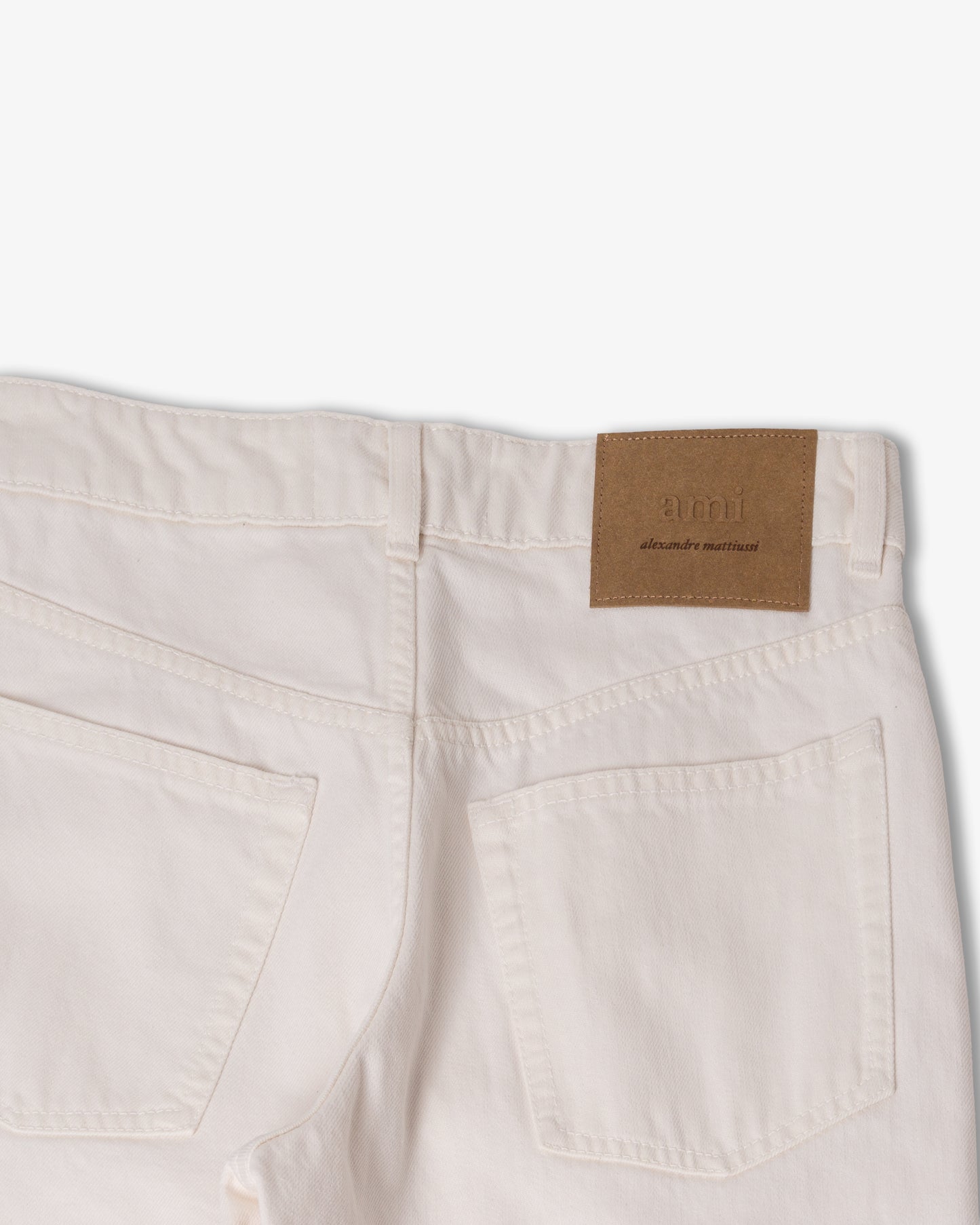 AMI PARIS Large Fit Large Fit Jeans White