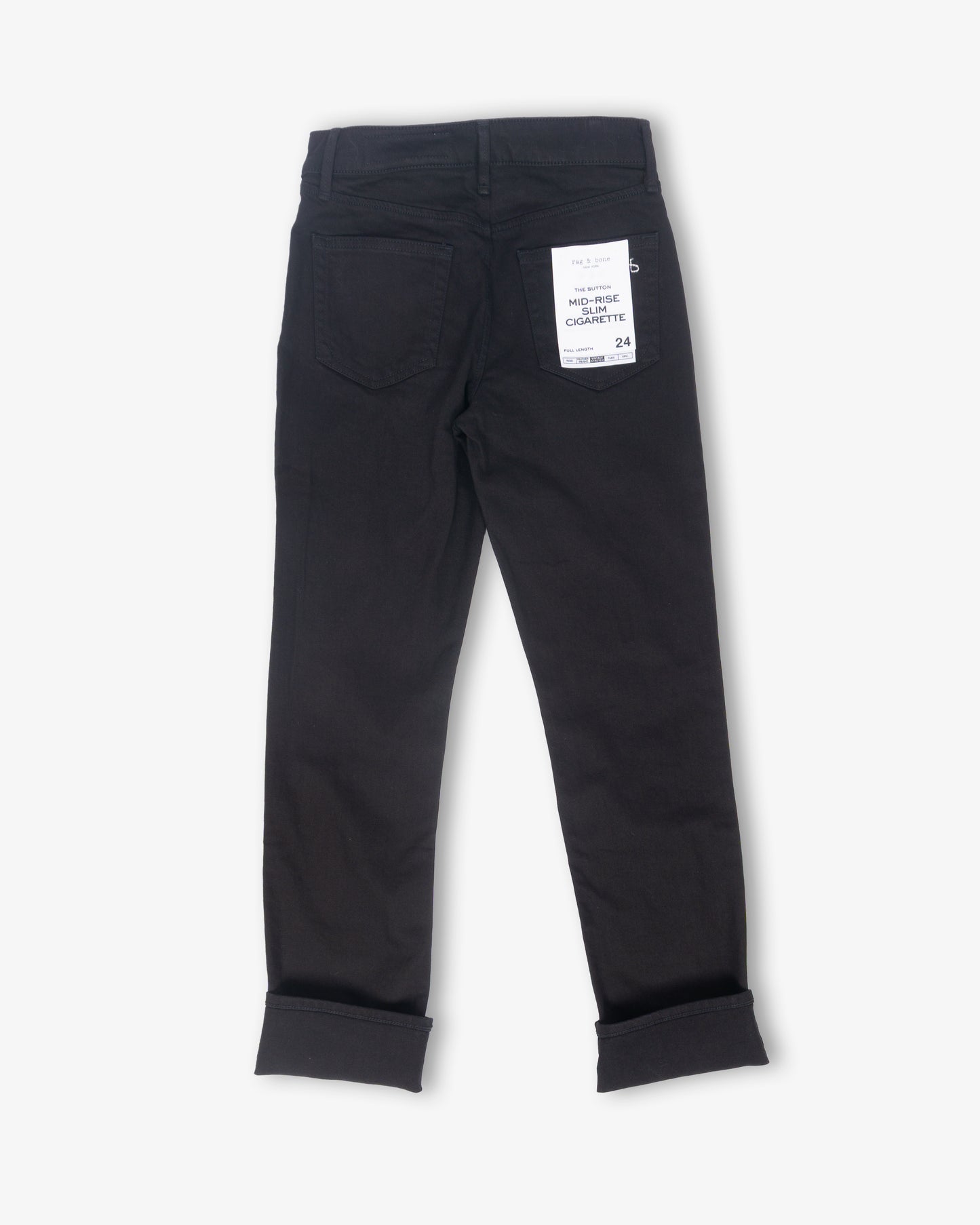 RAG & BONE Sutton Full Slim Cigarette Black