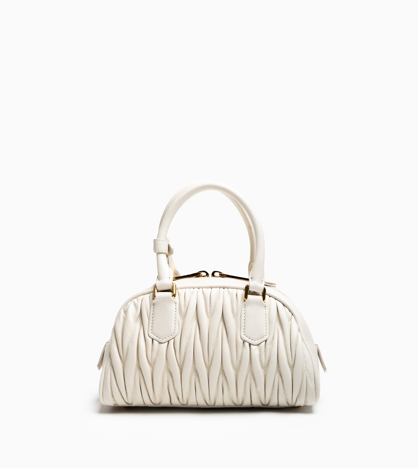 MIU MIU Leather (Non- Reptile ) Hand Bag White