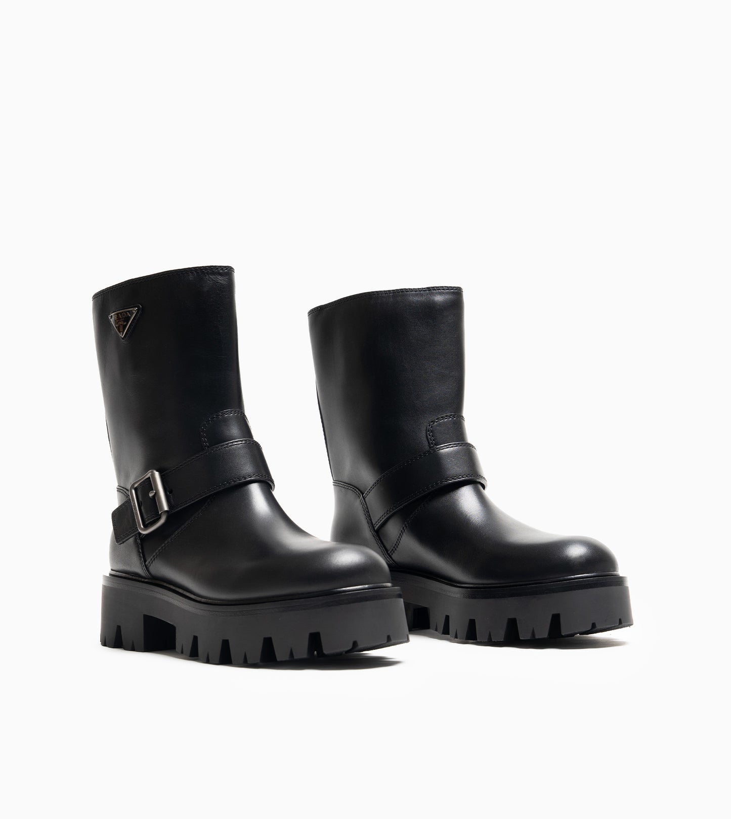 PRADA VITELLO BOOTS BLACK