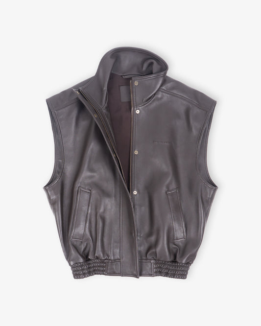 BALENCIAGA Sleeveles Blouson Moka