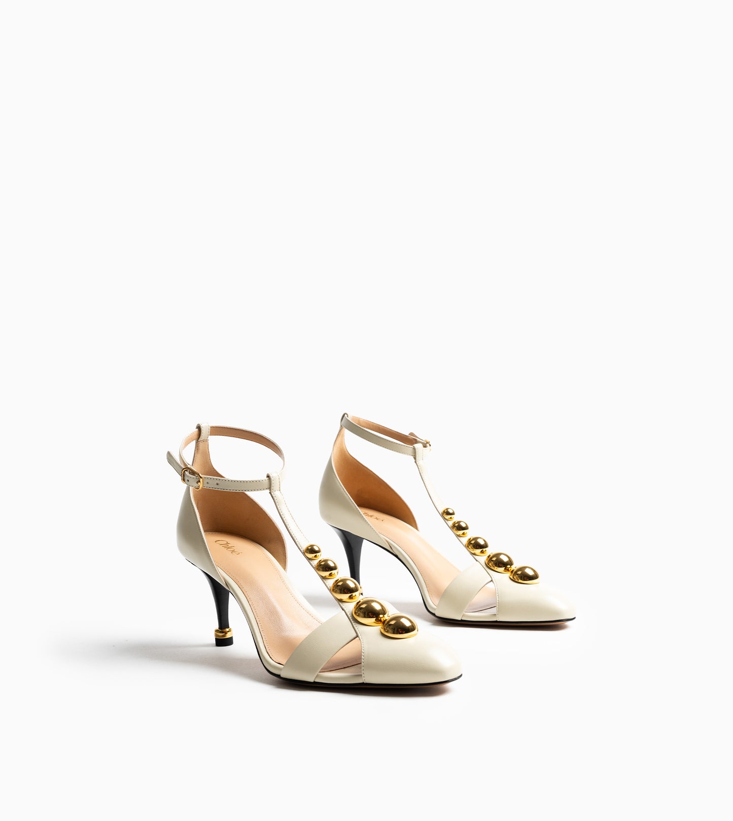 CHLOÉ Eggshell Sandals White