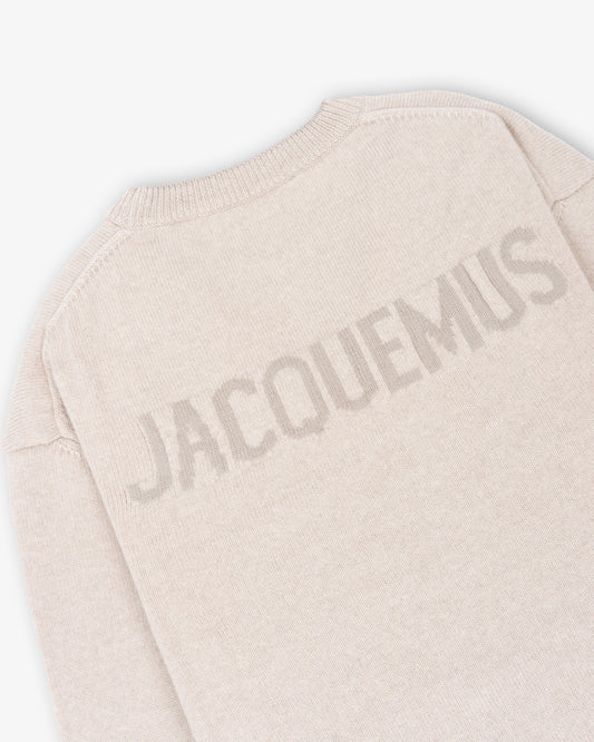 JACQUEMUS La Maille Moulin Light Beige