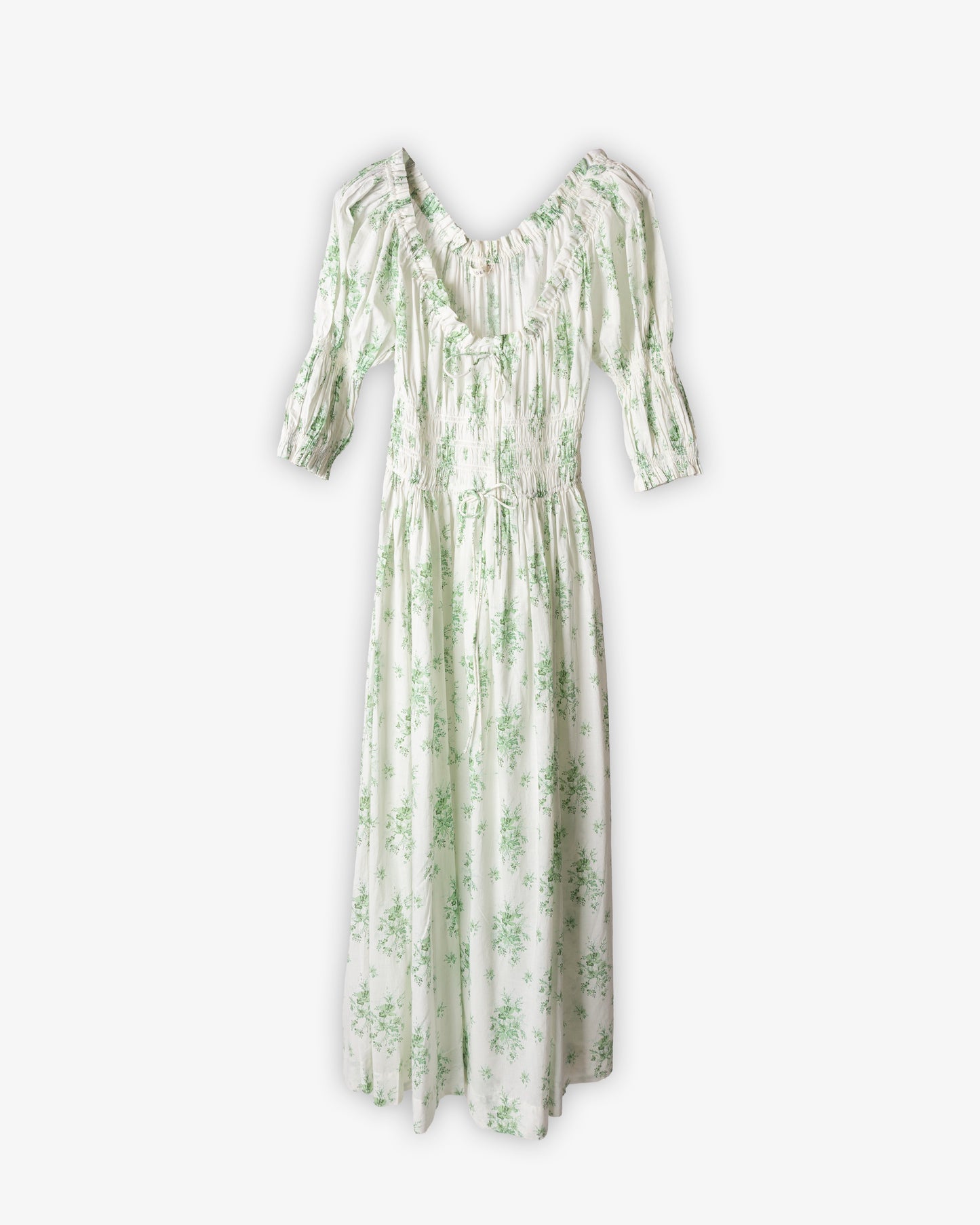 DÔEN Ischia Dress Vert Petit Bouquet de Chamonix