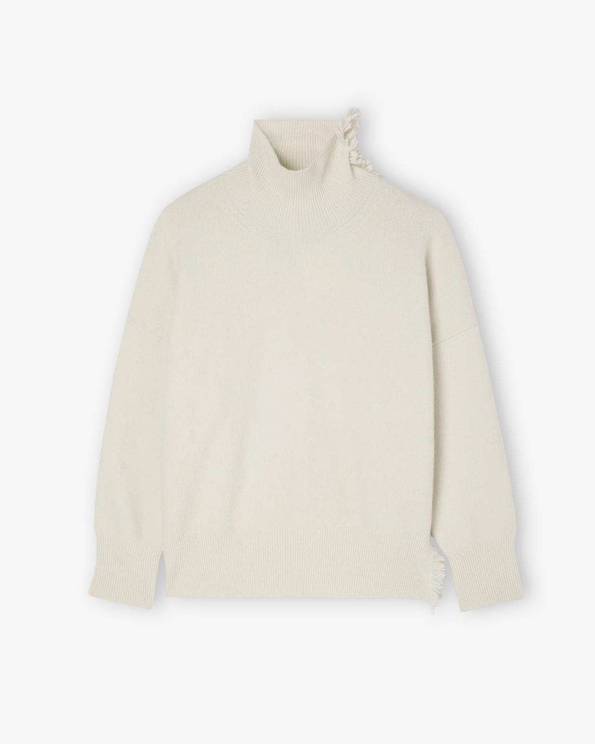 RÓHE Turtleneck with Raw Details Off White