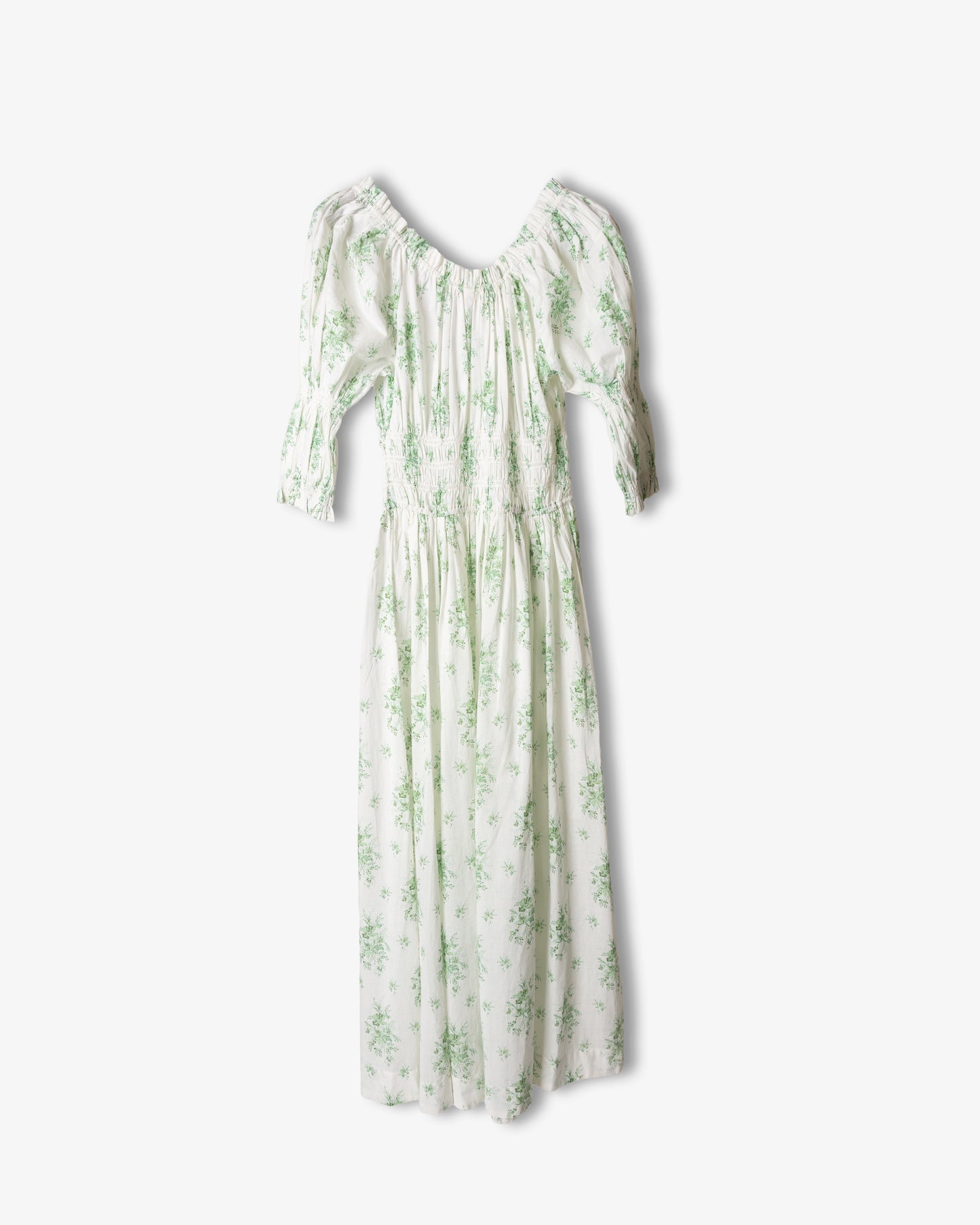 DÔEN Ischia Dress Vert Petit Bouquet de Chamonix