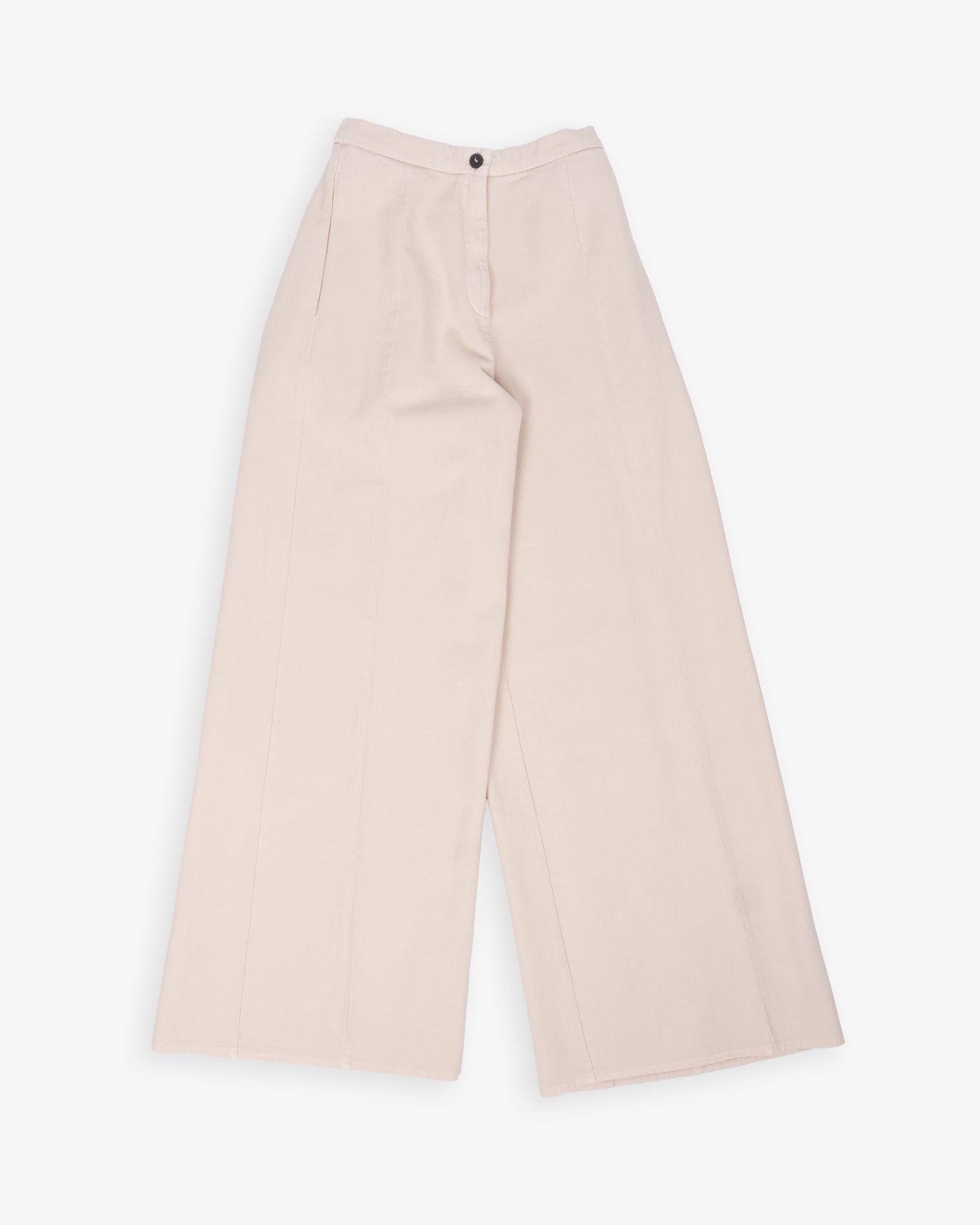 FORTE FORTE Fluid Cotton Twill Wide Leg Pants Seta