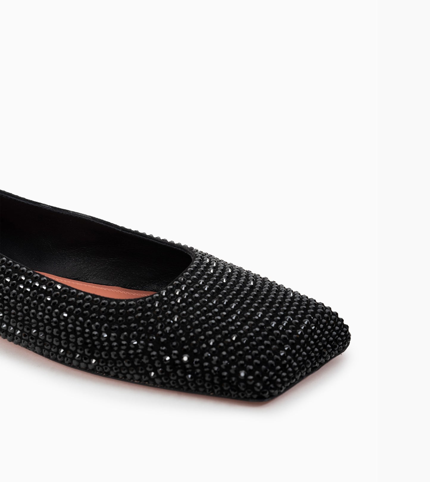 ANE CRYSTAL FLAT AMINA MUADDI  BLACK - 35225