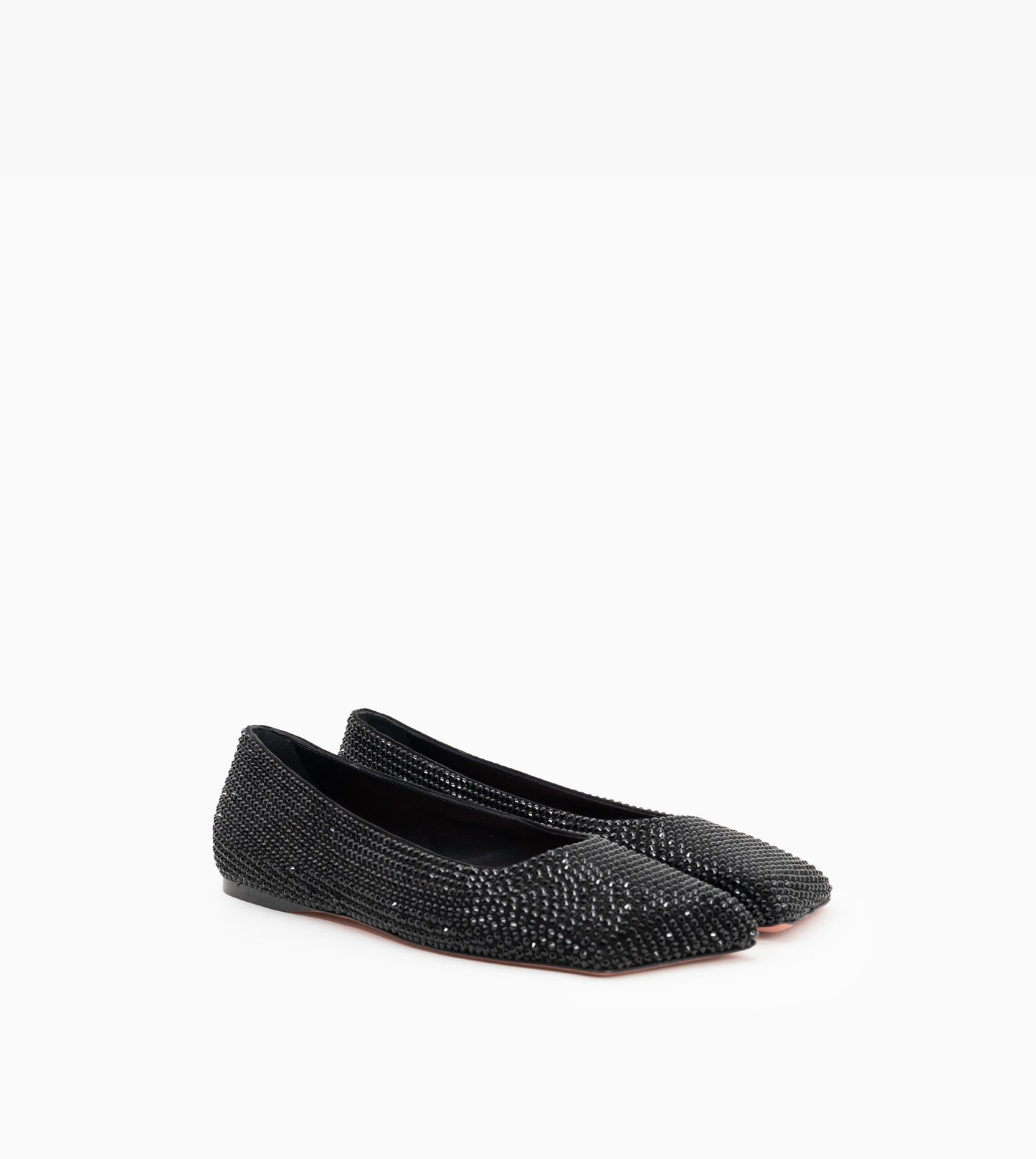 ANE CRYSTAL FLAT AMINA MUADDI  BLACK - 35225