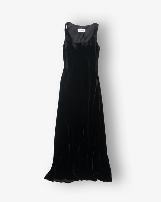 RÓHE Scoop-neck Velvet Dress