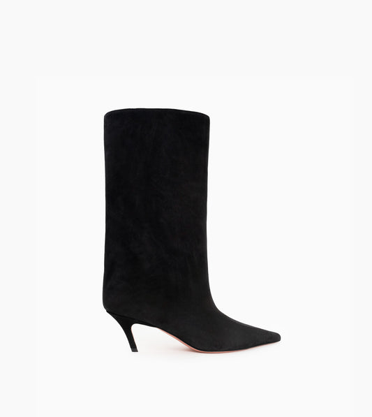 FIONA BOOT 60 SUEDE BLACK 60 MM AMINA  BLACK - 35329