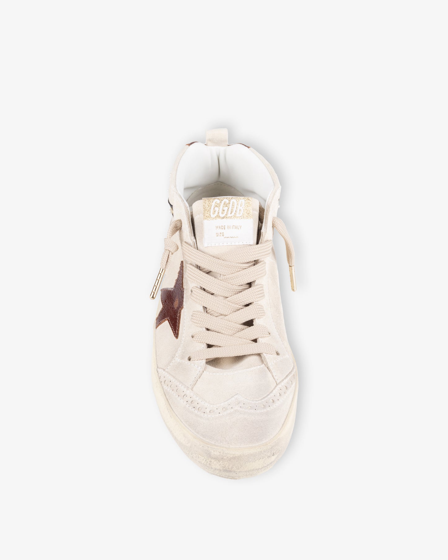 GOLDEN GOOSE Mid Star Suede Upper Naplack Star & Heel Nappa with Embroidery and Beads Wave