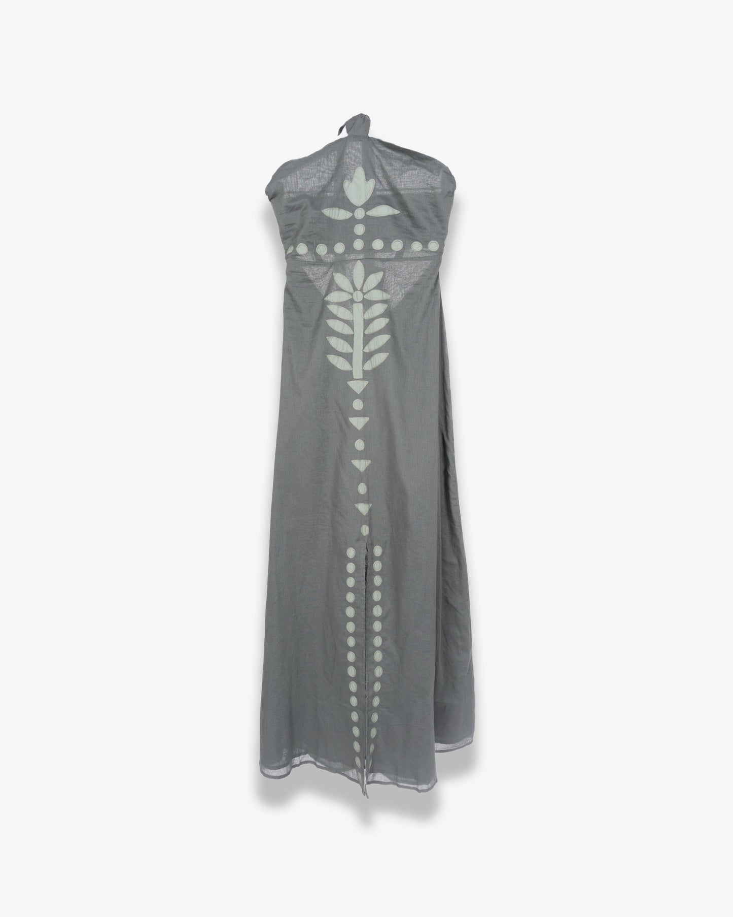 MARE DI LATTE Clementine Dress Voile Floral Ardoise