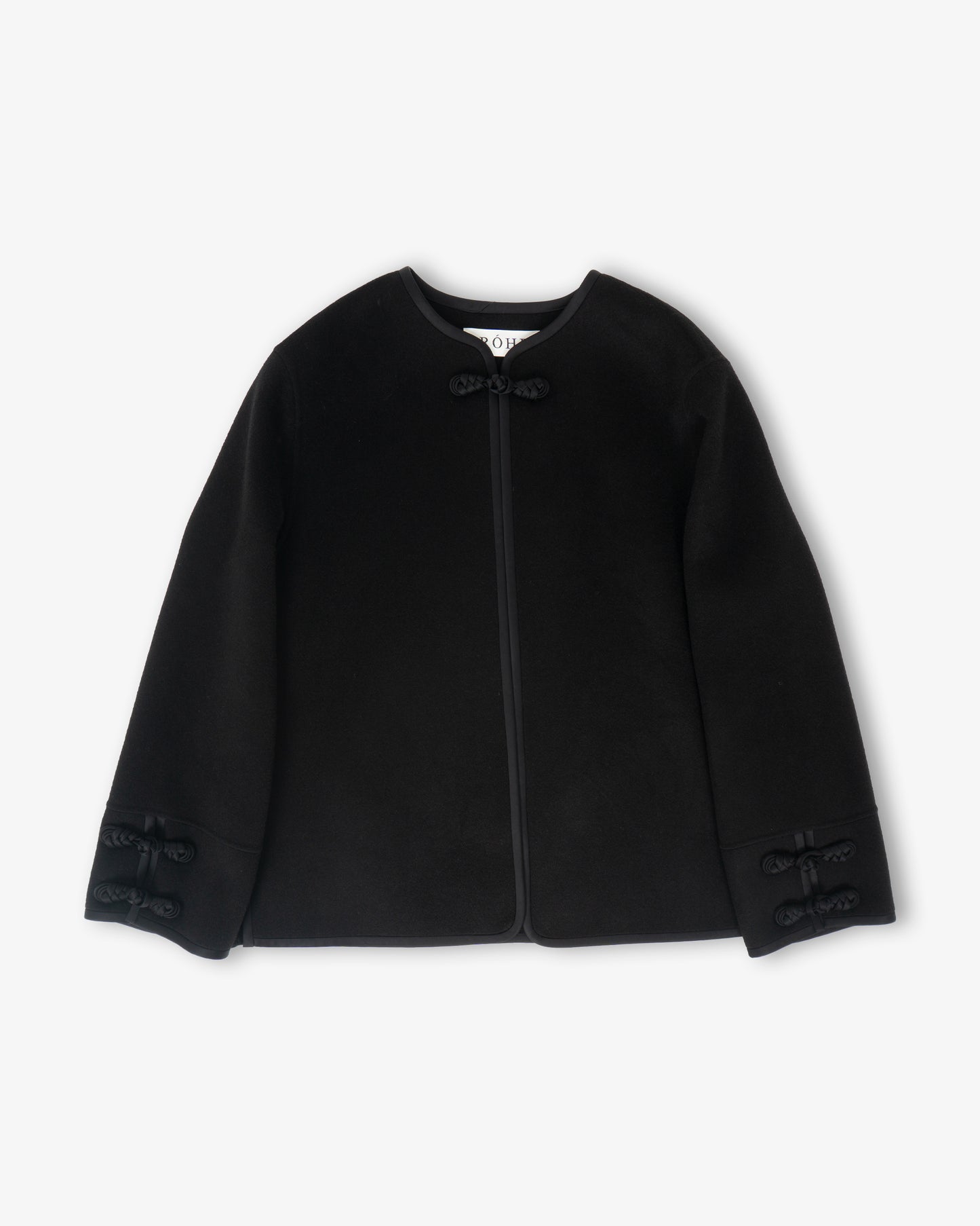 RÓHE Double Faced Pankou Style Jacket Black