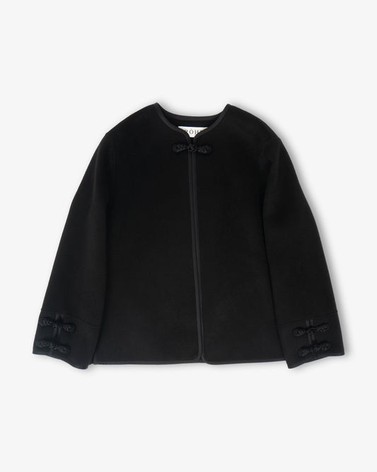 RÓHE Double Faced Pankou Style Jacket Black