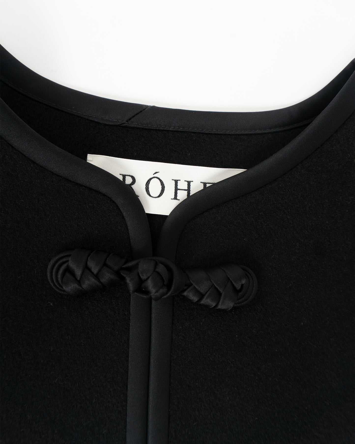 RÓHE Double Faced Pankou Style Jacket Black