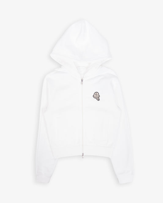 MONCLER Zip up Cardigan White