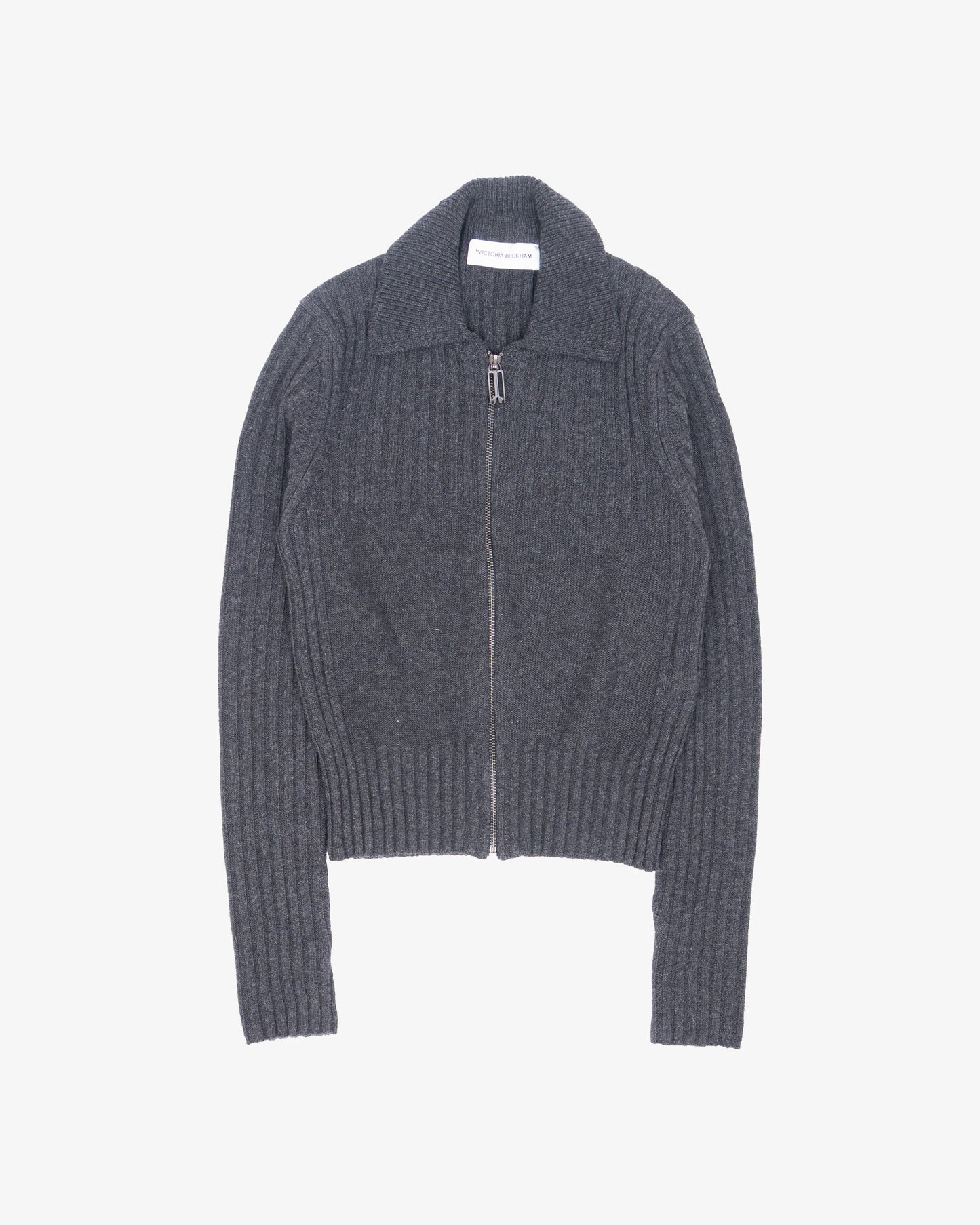 VICTORIA BECKKHAM Full Zip Jumper Ore Melagne