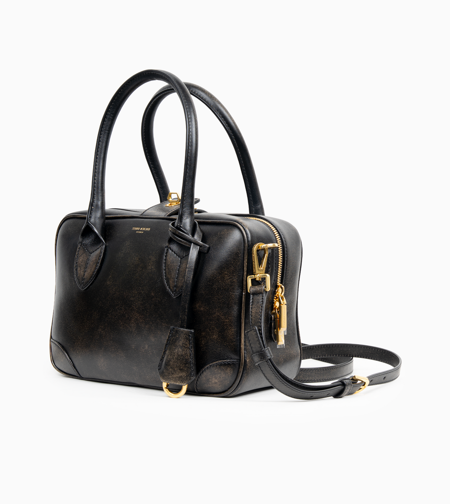 GOLDEN GOOSE VITA BAG TREATED LEATHER