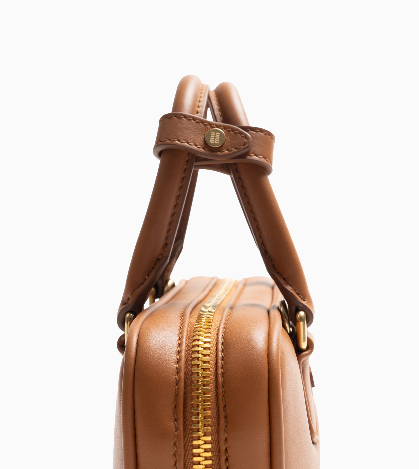 MIU MIU SMALL ARCADIA BAG GOGNAC