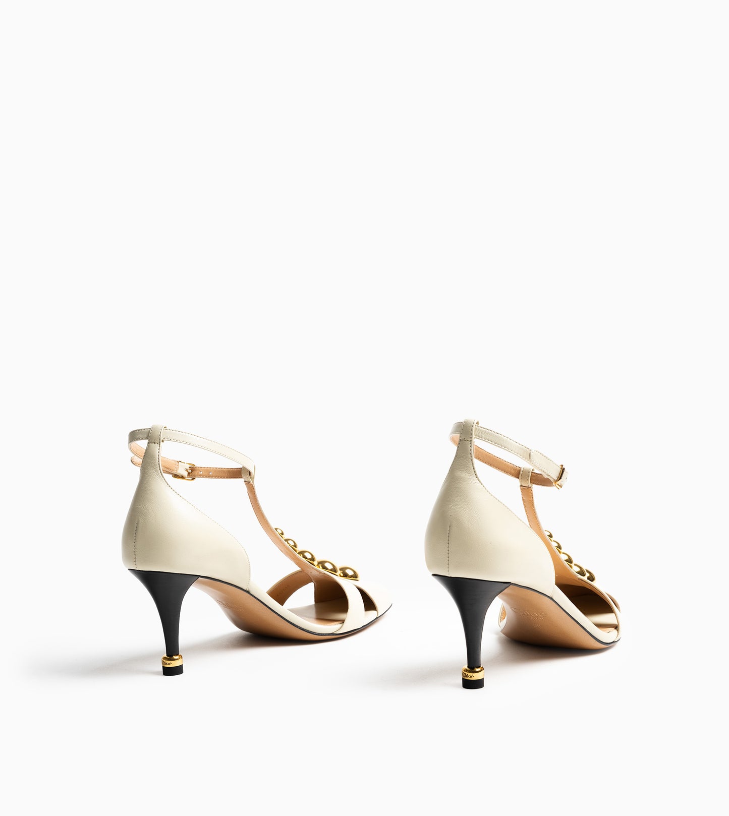 CHLOÉ Eggshell Sandals White
