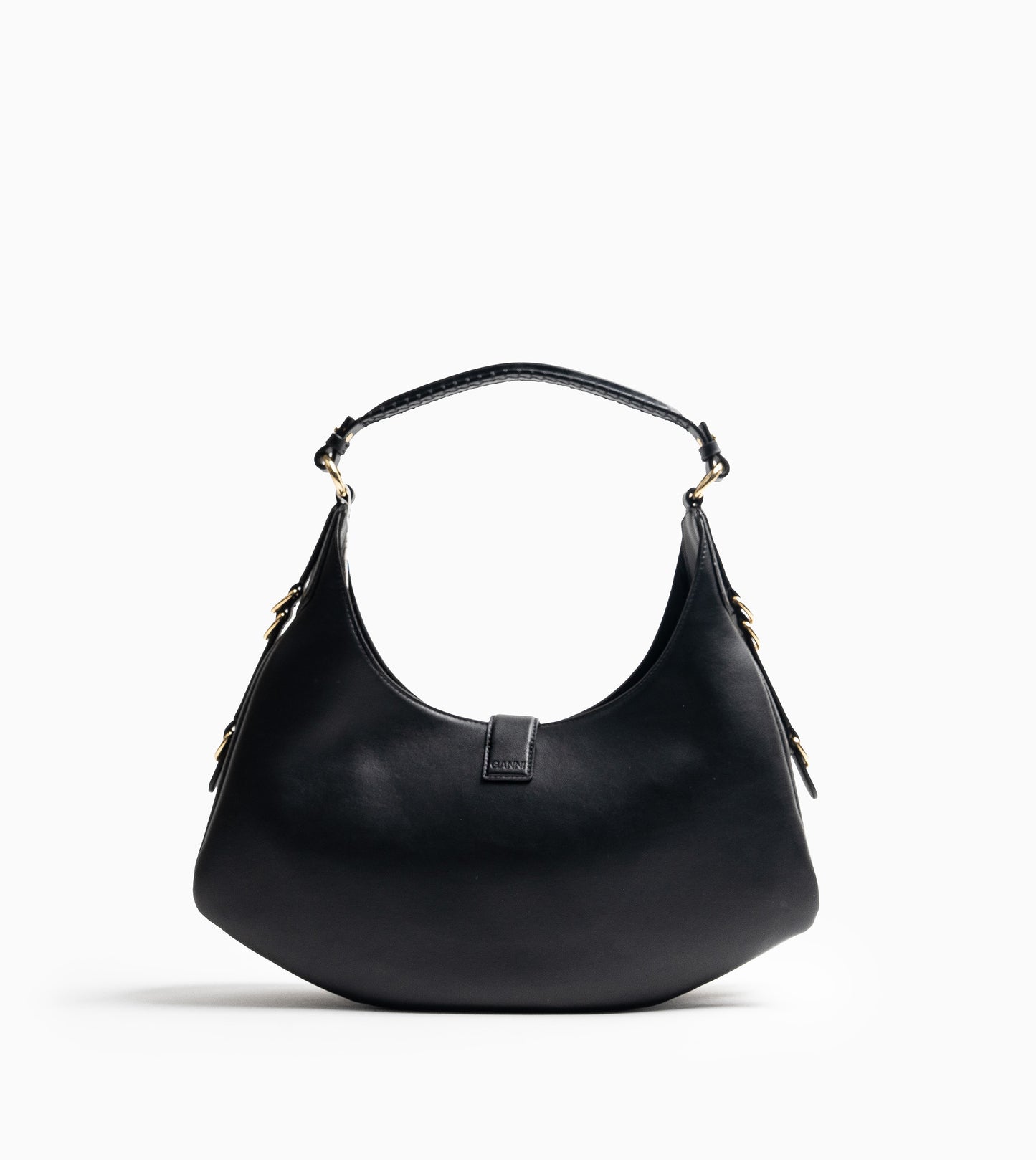 GANNI KAT Small Gold Bag  Black