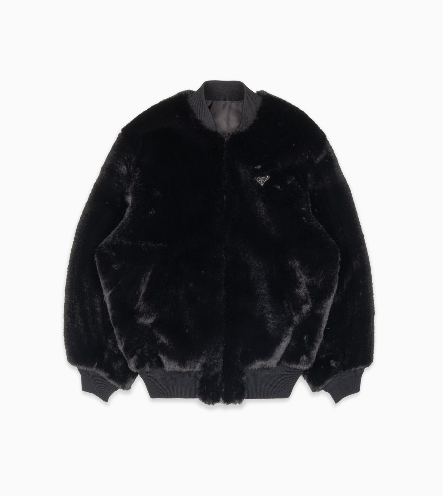 PRADA Artificial Fur Jacket Nero