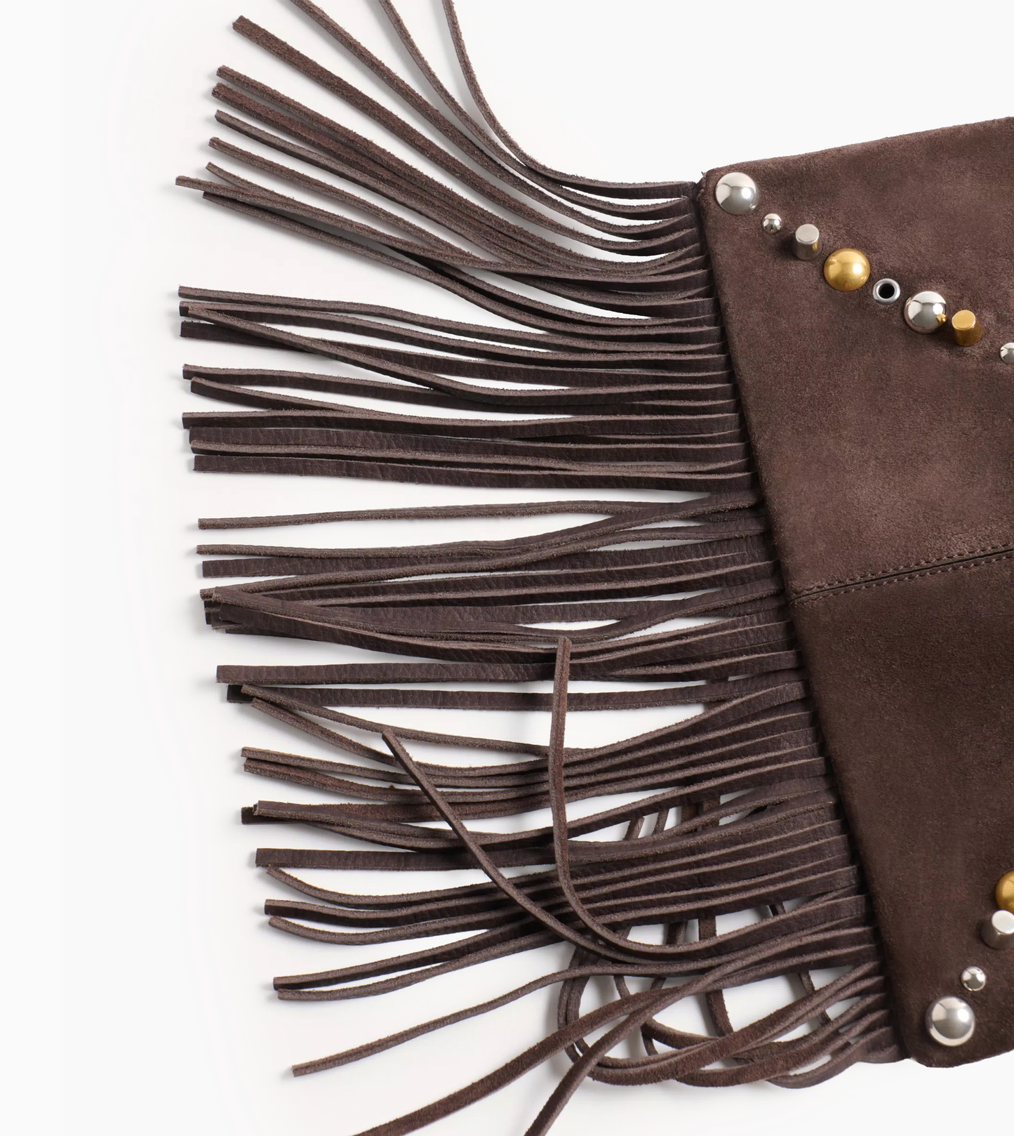VALENTINO CrossBody Suede Multi Studs TESTA DI MORO