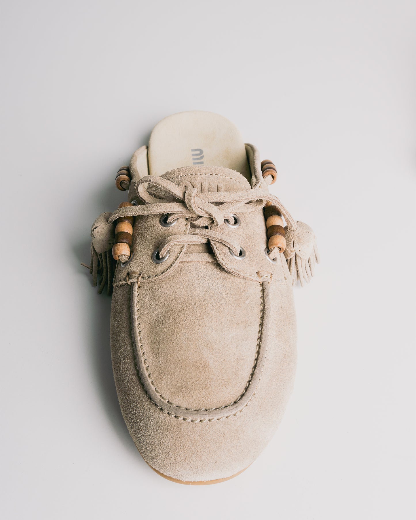 MIU MIU Open Heel Shoes Deserto