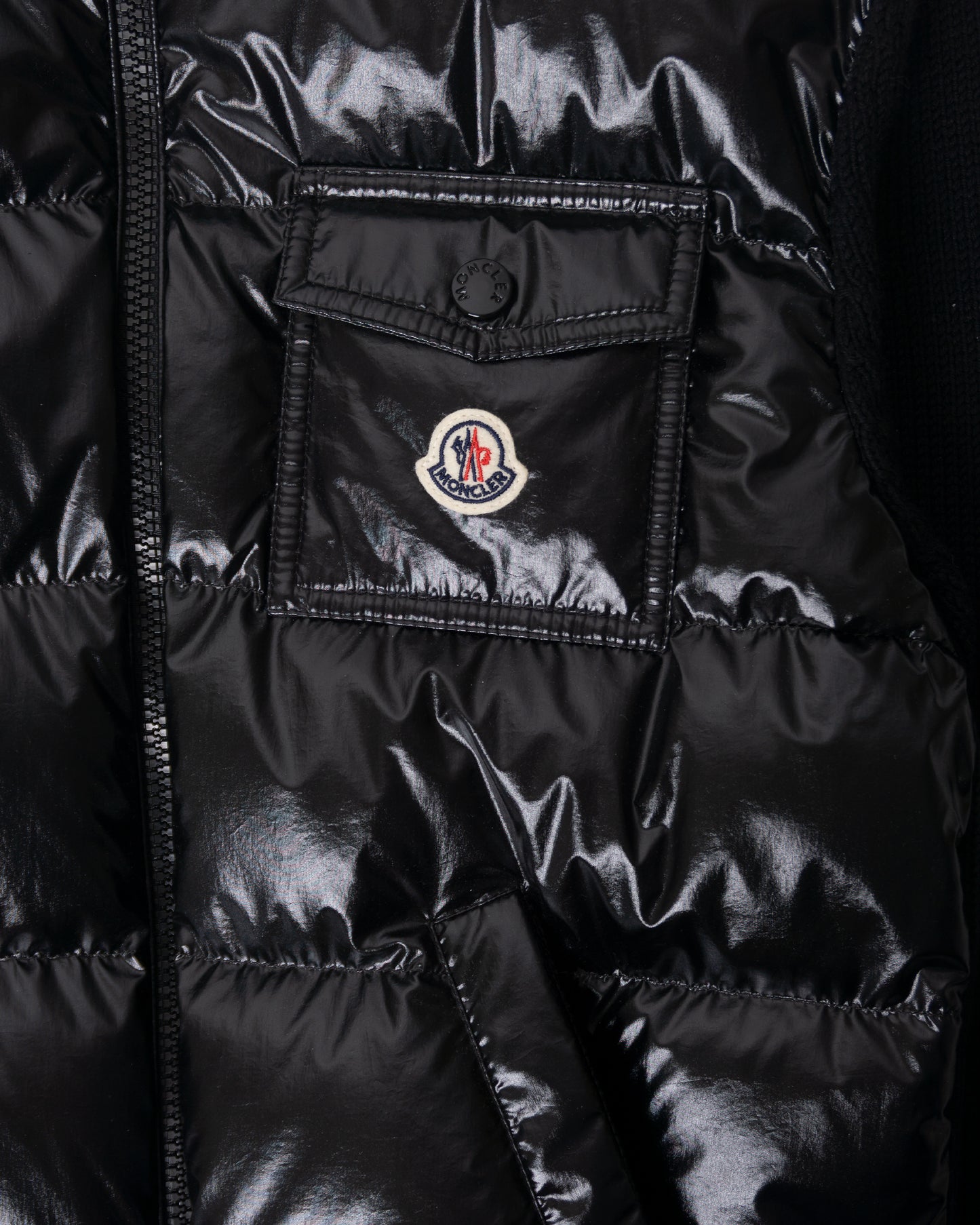 MONCLER Zip Up Cardigan Black