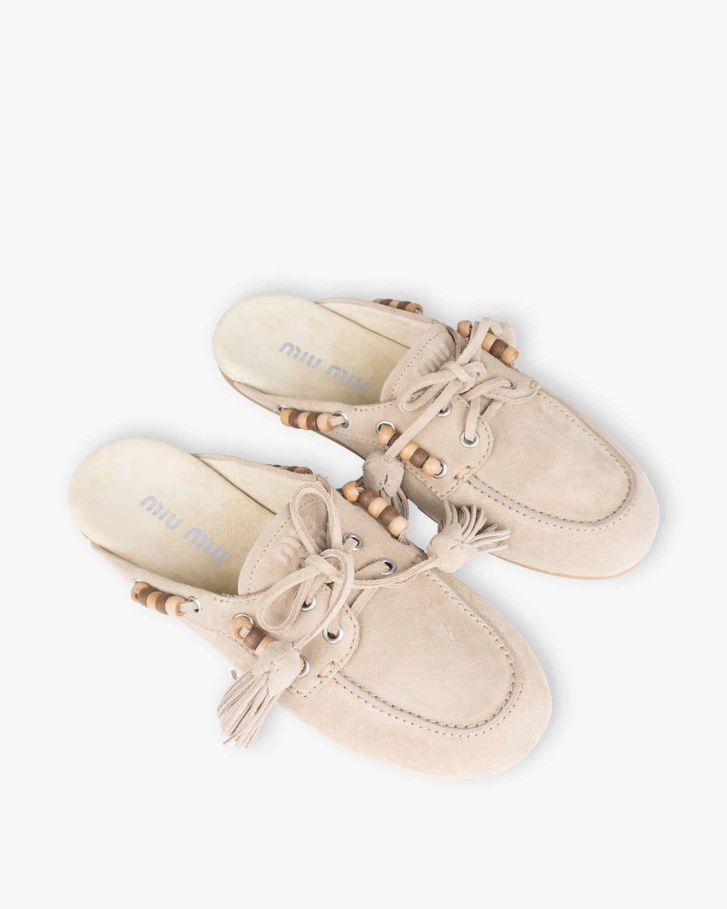 MIU MIU Open Heel Shoes Deserto