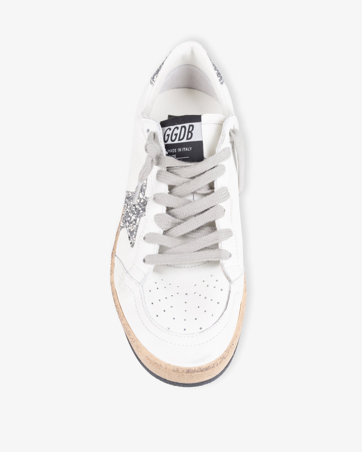 GOLDEN GOOSE Ballstar Nappa Upper & Spur Glitter Star & Heel